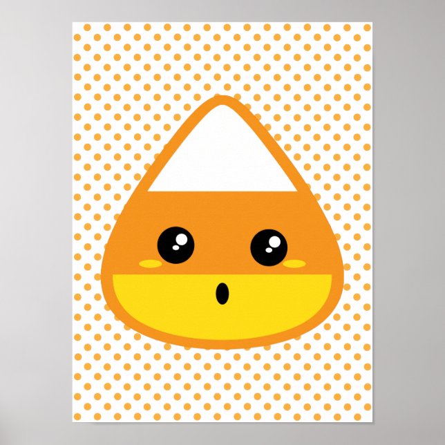 Kawaii Candy corn Poster Skriv ut (Framsidan)
