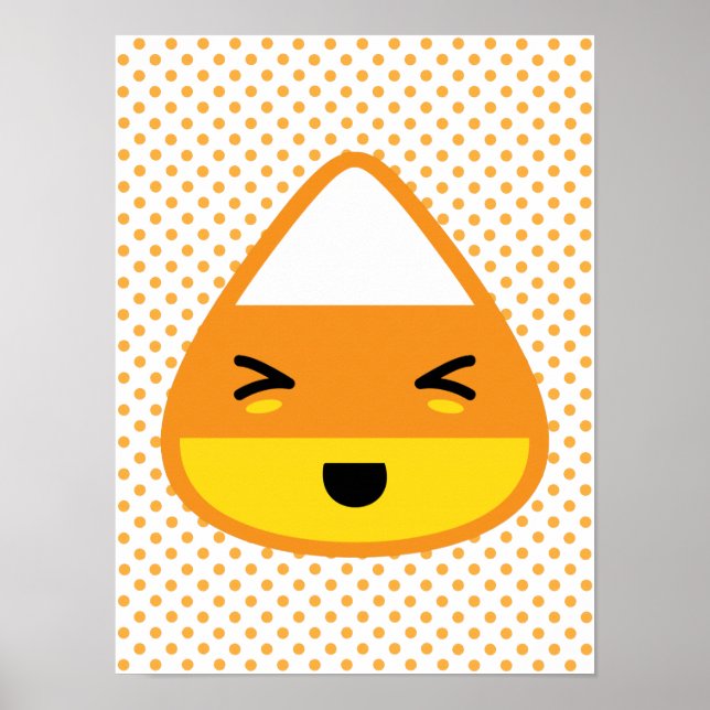 Kawaii Candy corn Poster Skriv ut (Framsidan)