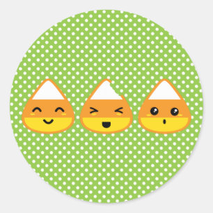 Kawaii Candy corn Stickers Runt Klistermärke