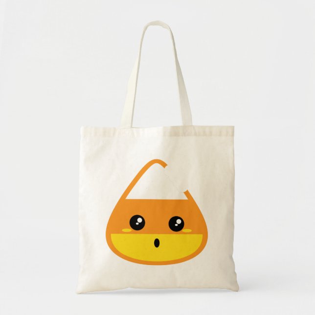Kawaii Candy corn Tote Bag Tygkasse (Framsidan)