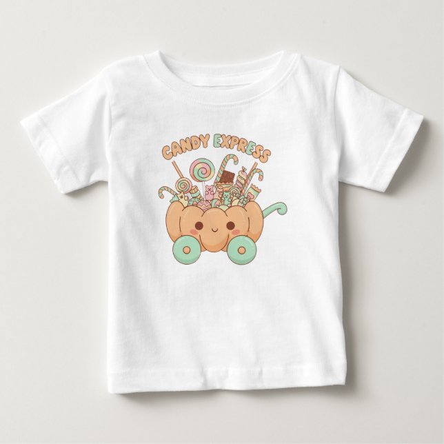Kawaii Candy Express Baby T-Shirt (Framsida)