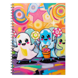 Kawaii Candy Parad Colorful Cute Tecknad Anteckningsbok