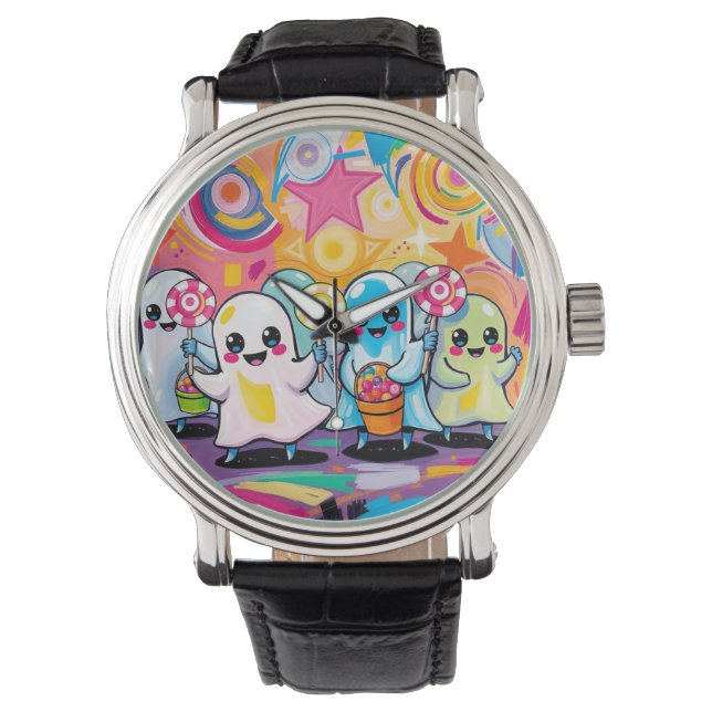 Kawaii Candy Parad Colorful Cute Tecknad Armbandsur (Framsida)