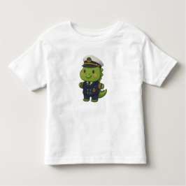 Kawaii Captain Dinosaur – Cute Dino Jobs T Shirt