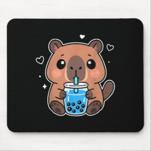 Kawaii Capybara Boba Drink Japansk Cute Anime Cap Musmatta
