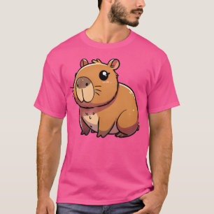 Kawaii Capybara Cute Knubbig Rodent med stor näsa T Shirt