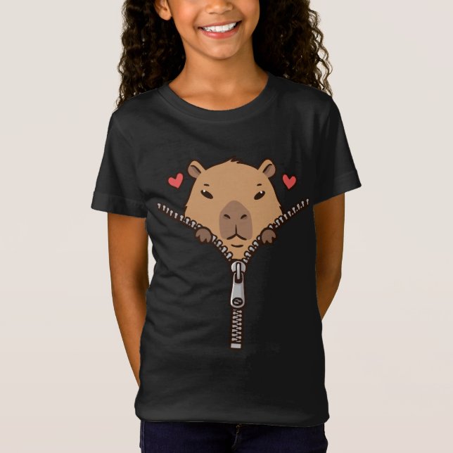 Kawaii Capybara Shirt | Cute capybara T (Framsida)