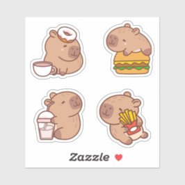 Kawaii Capybara Sticker Pack Klistermärken