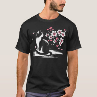 Kawaii Cat Anime Japansk finnyt katt T Shirt