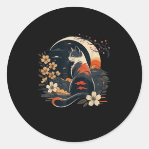 Kawaii Cat Anime Japansk Funny Art Manar Women Kid Runt Klistermärke