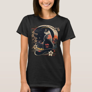 Kawaii Cat Anime Japp Retro Manar Women Kids Rolig T Shirt