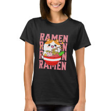 Kawaii Cat ätande Ramen