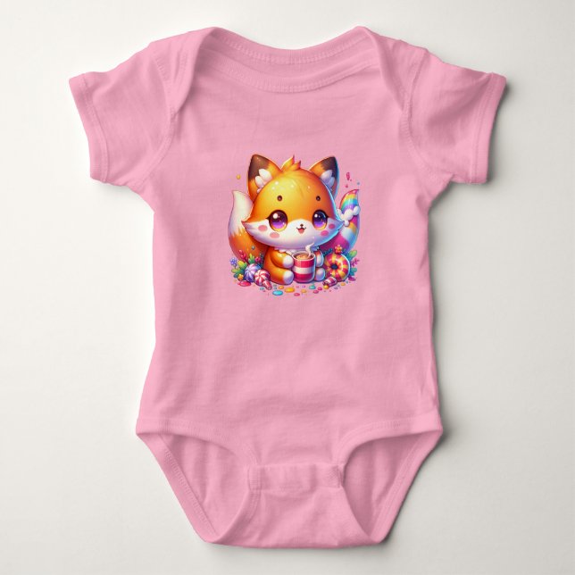 Kawaii Cat Baby Suite - Tilltalande design T Shirt (Framsida)