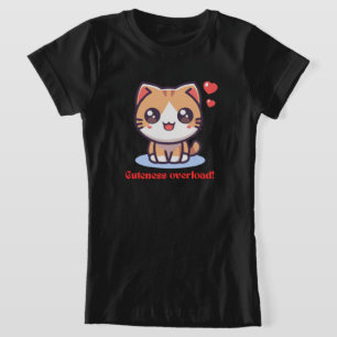 Kawaii Cat Cuteness Overload Art T Shirt