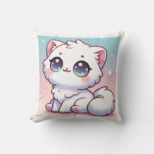 Kawaii Cat Dekorativ kudde