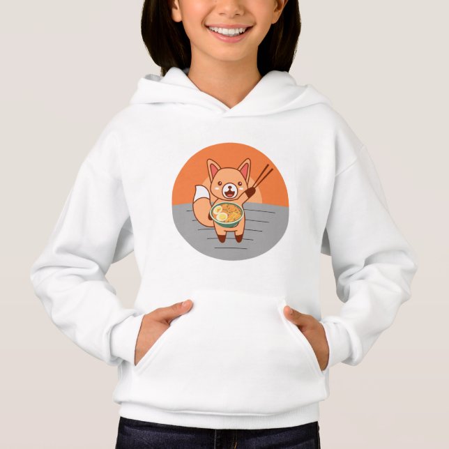 Kawaii Cat Food T Shirt (Framsida)