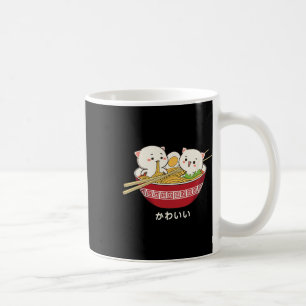 Kawaii Cat Japanska Tokyo Anime Cat Ramen T Shirt Kaffemugg