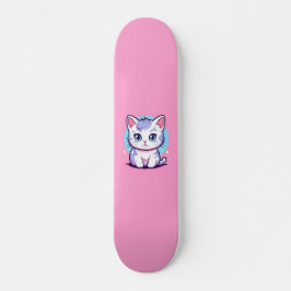 Kawaii Cat Mini Skateboard Bräda 18,5 Cm