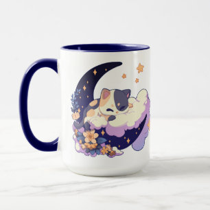 Kawaii Cat Mugg Cute Cat Kaffe koppar Adsible Cat