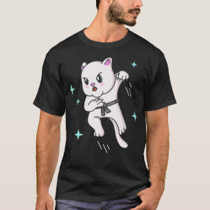 Kawaii Cat Ninja Kitten Fighter Karate T Shirt
