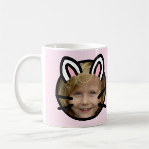 Kawaii Cat Purikura Stil Photo Kaffemugg