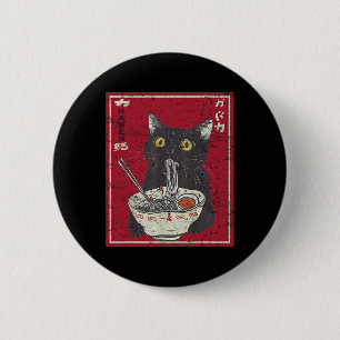 Kawaii Cat Ramen Japansk Food Funny Anime Girls T Knapp