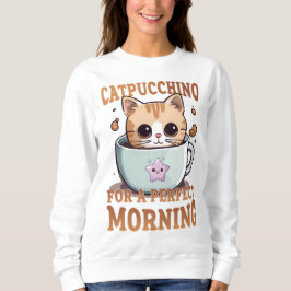 Kawaii Catpuccino för en Perfekt morgon T Shirt