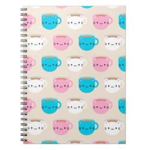 Kawaii Cats Kopp i Tea Anteckningsbok