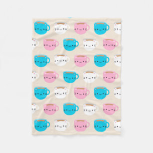 Kawaii Cats Kopp i Tea Fleecefilt
