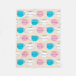 Kawaii Cats Kopp i Tea Fleecefilt