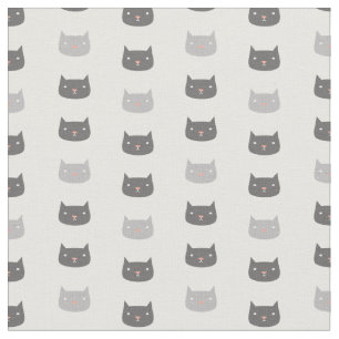 Kawaii Cats Patterned Fabric Tyg