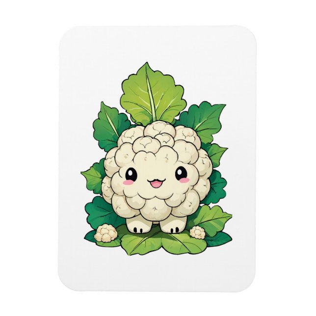Kawaii Cauliblomma Magnet (Vertikal)