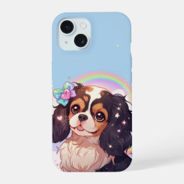 Kawaii Cavalier Kung Charles Pastel Rainbow himmel
