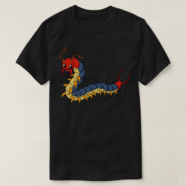 Kawaii centipede t shirt (Design framsida)