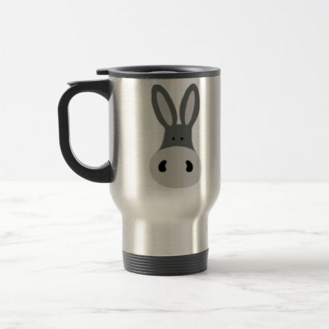 Kawaii Charlie åsnatravel mug Resemugg (Vänster)