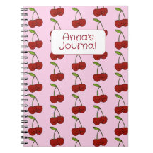 Kawaii Cherries Journal för Girls