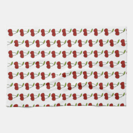 Kawaii Cherry Kärlek Kökshandduk