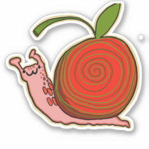 Kawaii Cherry Snigel Sticker Klistermärken