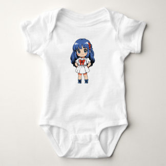 Kawaii Chibi Karaktärs Bodysuit T Shirt