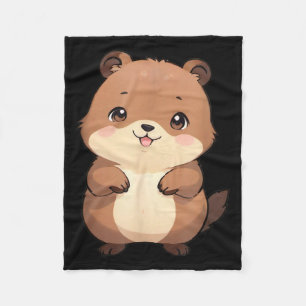 Kawaii Chibi Murmeldjur - Panfurware Llc Fleecefilt