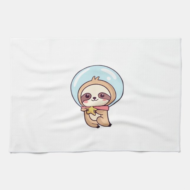 Kawaii Chibi Sengu Unge Astronom � Söt Rymd Sengu  Kökshandduk (Horisontell)