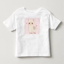 Kawaii Chibi Söt Alpaca Llama t-shirt