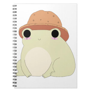 Kawaii Chilling Frog Gift Anteckningsbok
