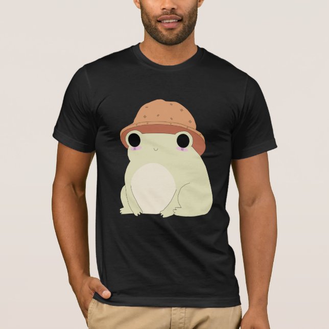 Kawaii Chilling Frog Gift T Shirt (Framsida)