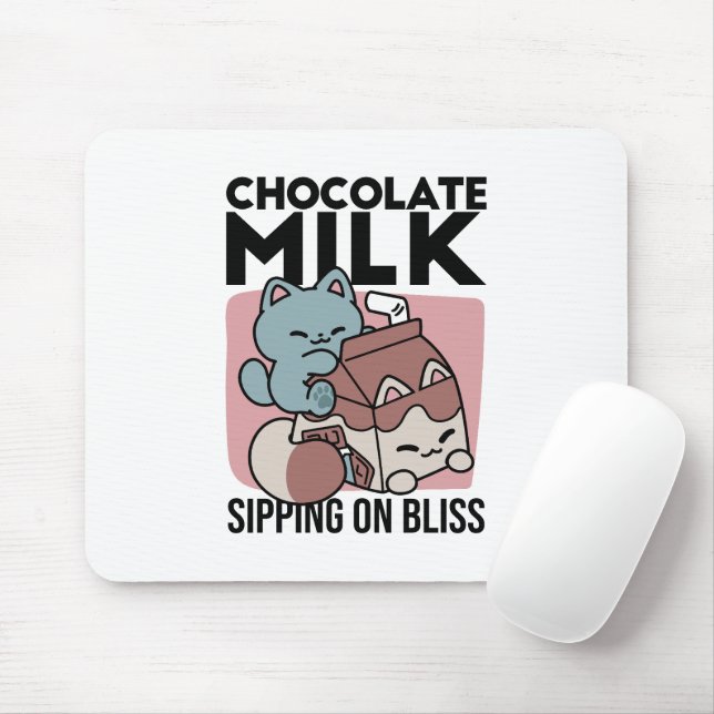 Kawaii Chocolate Milk Cat – Cozy Drink & Cuteness  Musmatta (Med mus)