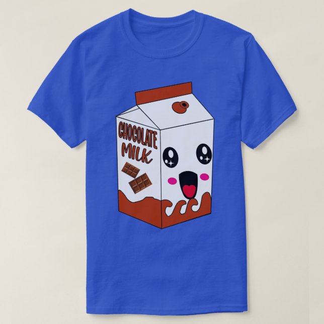 Kawaii choklad mjölk t shirt (Design framsida)