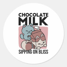 Kawaii Chokladmjölk Katt – Mysig Dryck & Söthet