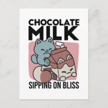 Kawaii Chokladmjölk Katt – Mysig Dryck & Söthet