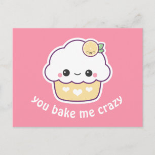 Kawaii citronmuffin vykort