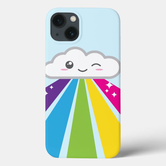 Kawaii Cloud and Rainbow iPad Air Case (Baksida)